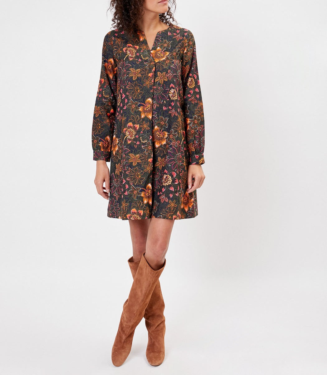 Robe courte imprimée coton HILD