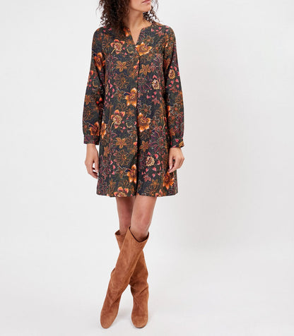 Robe courte imprimée coton HILD