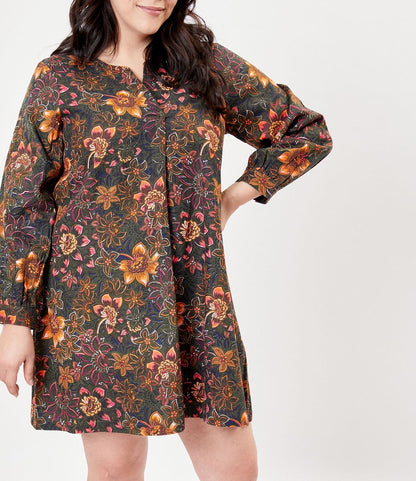 Robe courte imprimée coton HILD