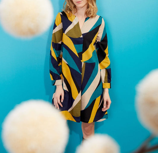 Robe courte imprimée coton HILD