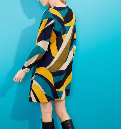 Robe courte imprimée coton HILD