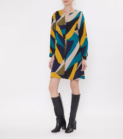 Robe courte imprimée coton HILD