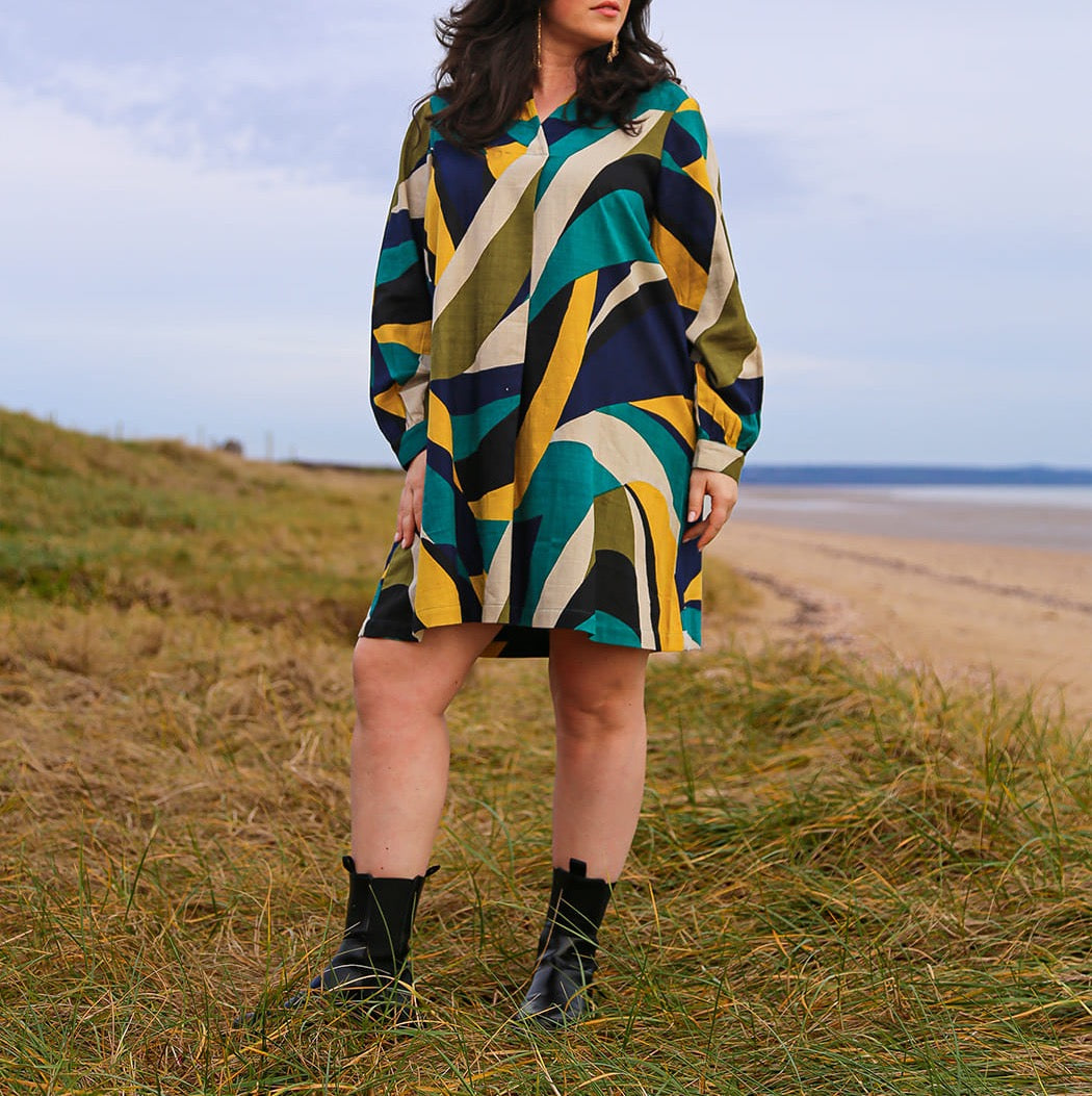 Robe courte imprimée coton HILD
