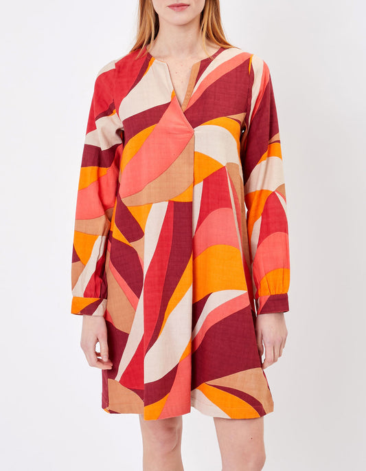 Robe courte imprimée coton HILD