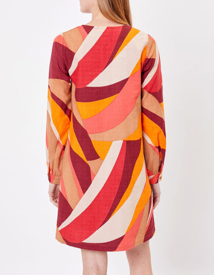 Robe courte imprimée coton HILD