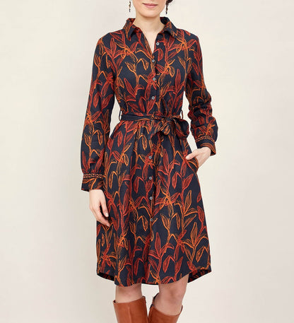 Robe chemise imprimée en coton KANNI