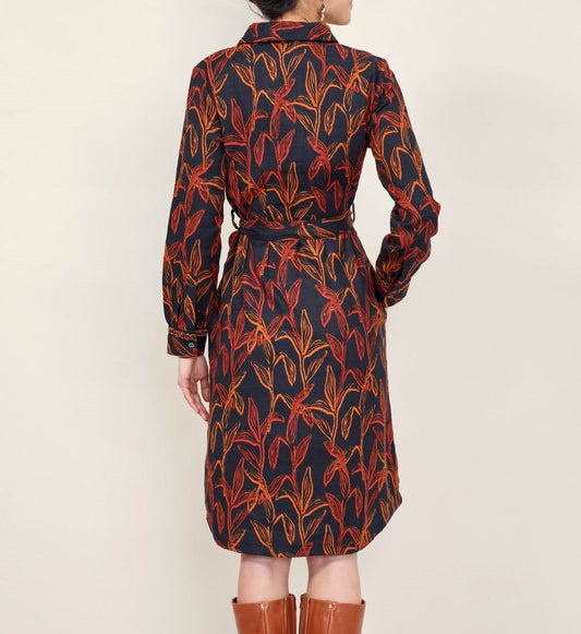 Robe chemise imprimée en coton KANNI