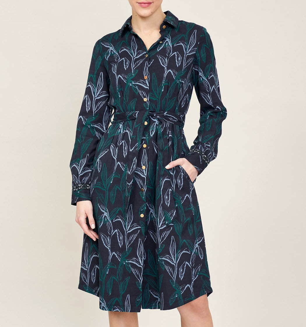 Robe chemise imprimée en coton KANNI
