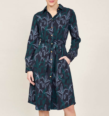 Robe chemise imprimée en coton KANNI