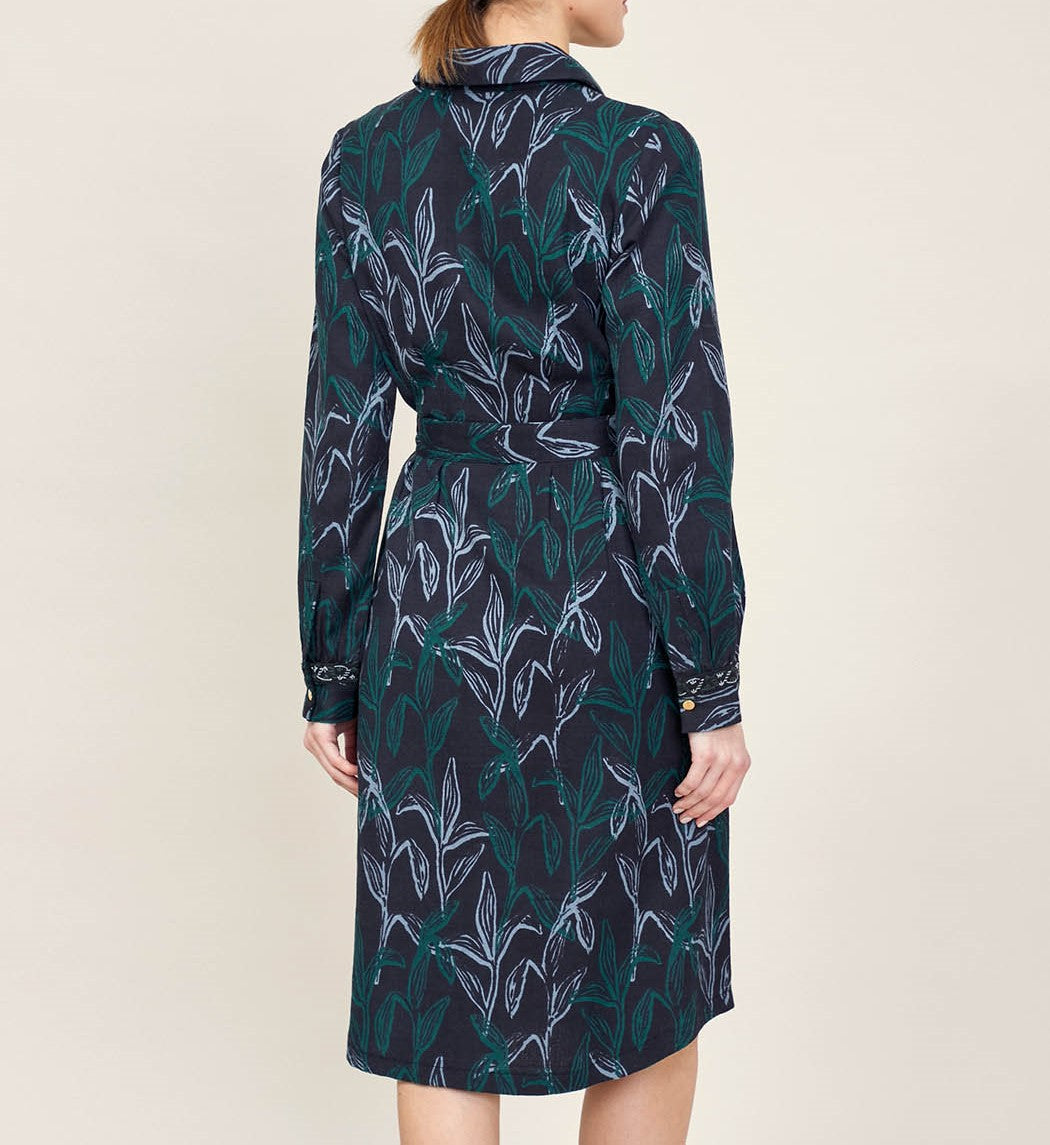 Robe chemise imprimée en coton KANNI