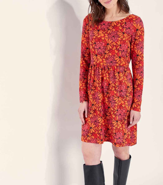 Robe évasée en maille jersey
 KANEI