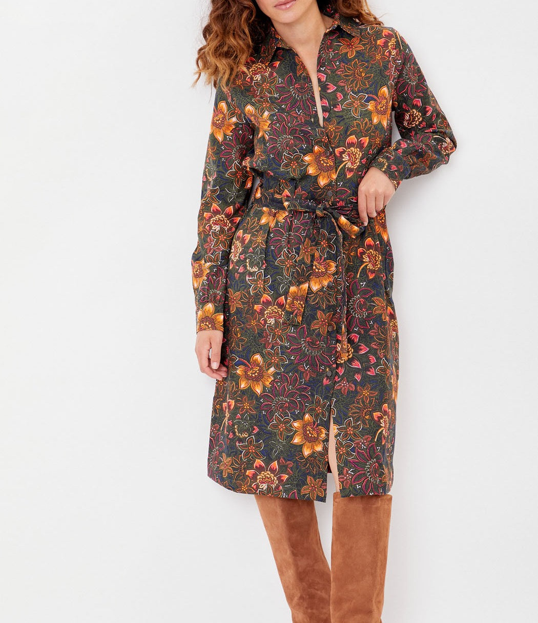 Robe chemise en Coton Imprimée KANNI