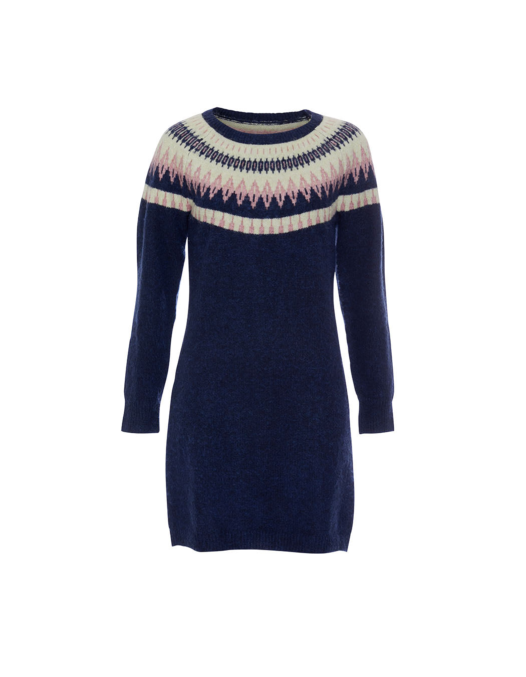 Robe pull jacquard à motif LATA