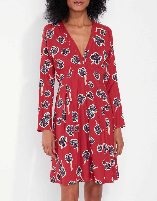 Robe fluide evasée imprimée MIRZAPUR