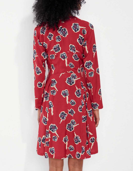 Robe fluide evasée imprimée MIRZAPUR