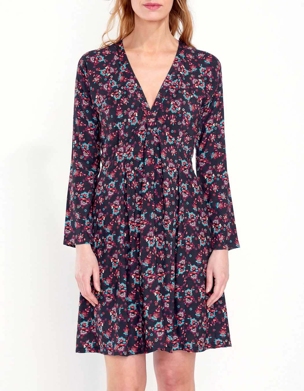 Robe fluide evasée imprimée MIRZAPUR