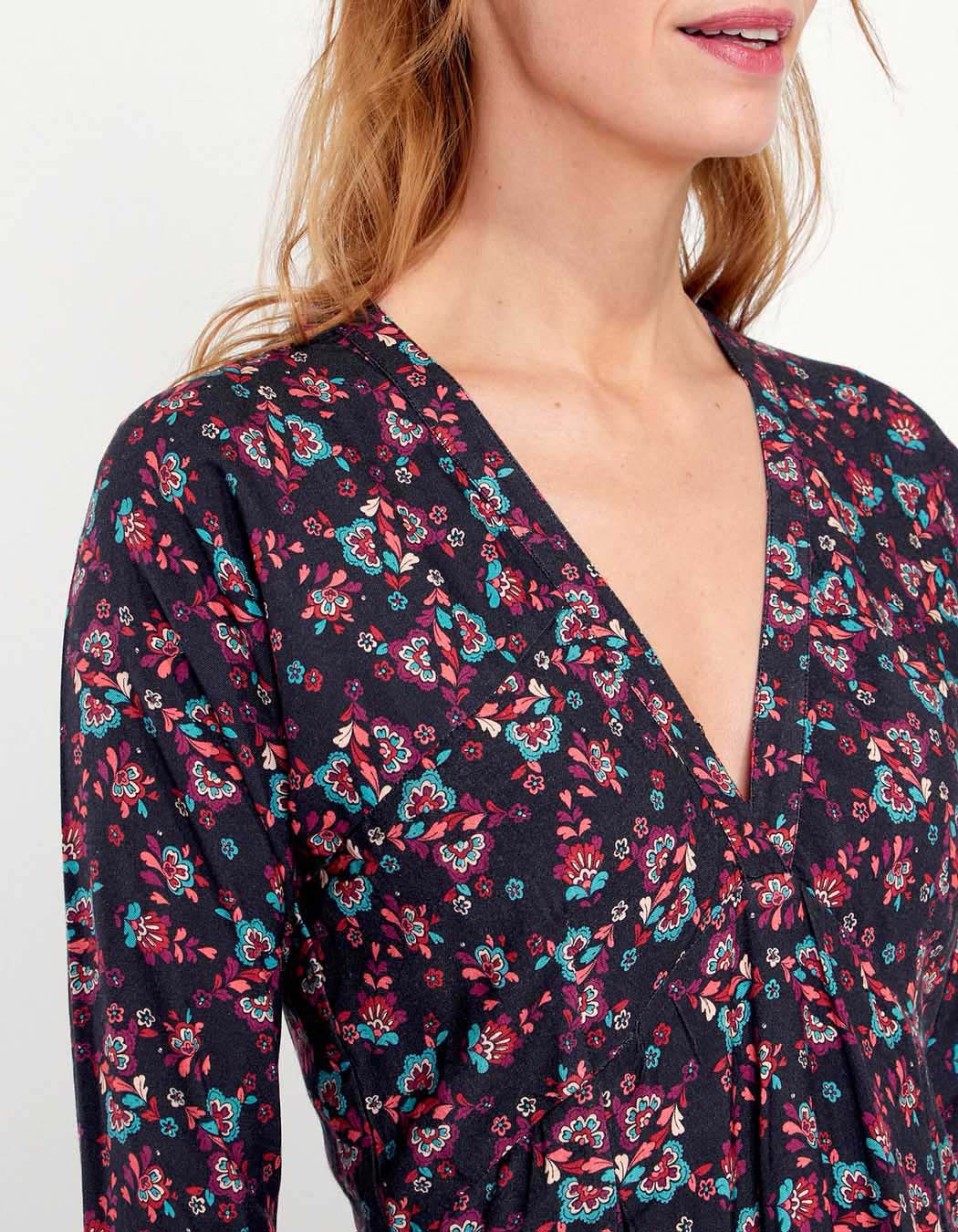Robe fluide evasée imprimée MIRZAPUR