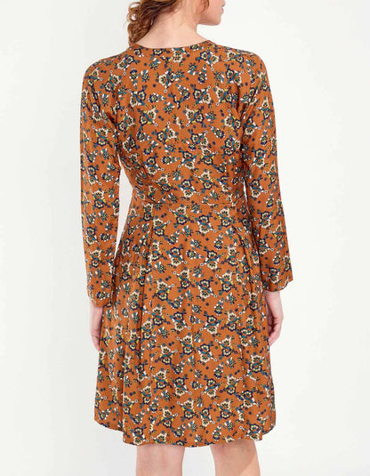 Robe fluide evasée imprimée MIRZAPUR