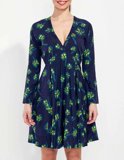 Robe fluide evasée imprimée MIRZAPUR