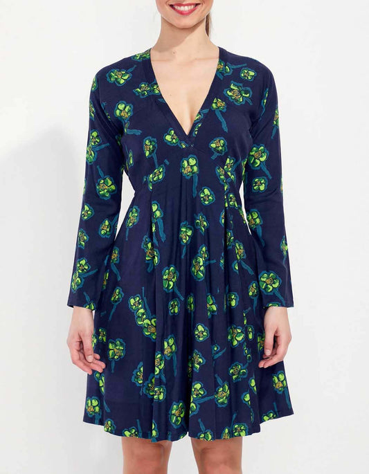 Robe fluide evasée imprimée MIRZAPUR