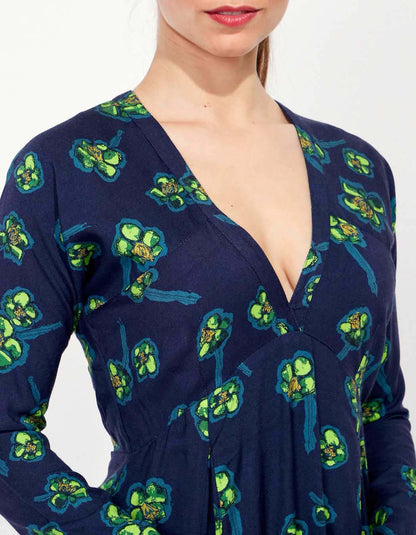 Robe fluide evasée imprimée MIRZAPUR
