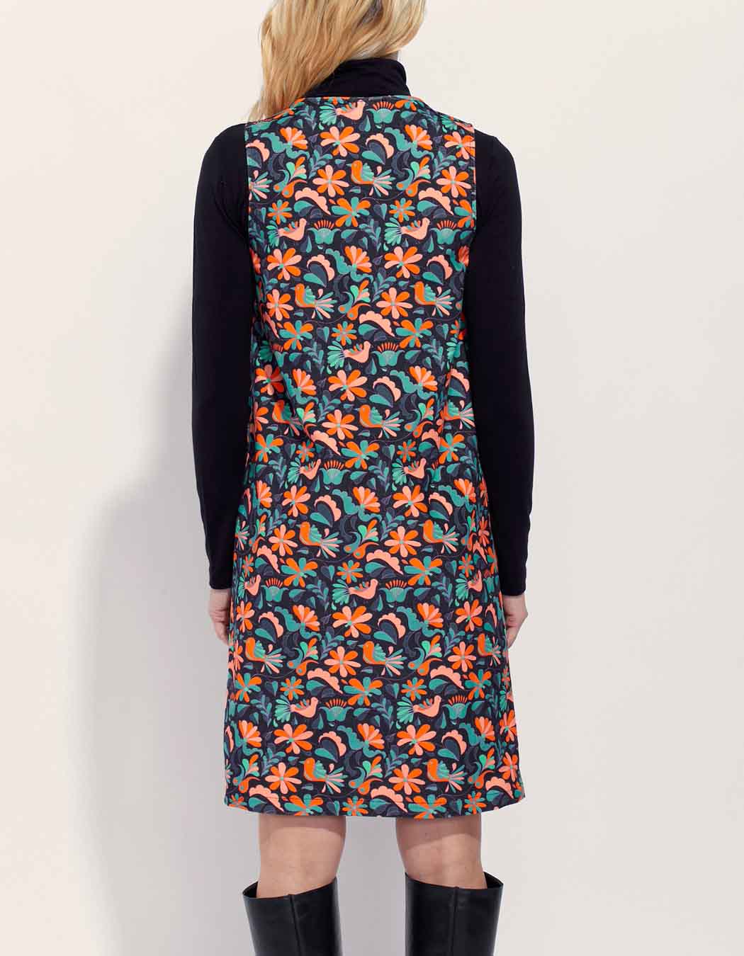 Robe chasuble en velours lisse MASA