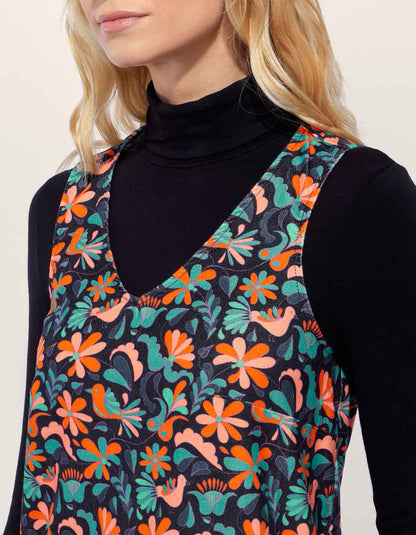 Robe chasuble en velours lisse MASA