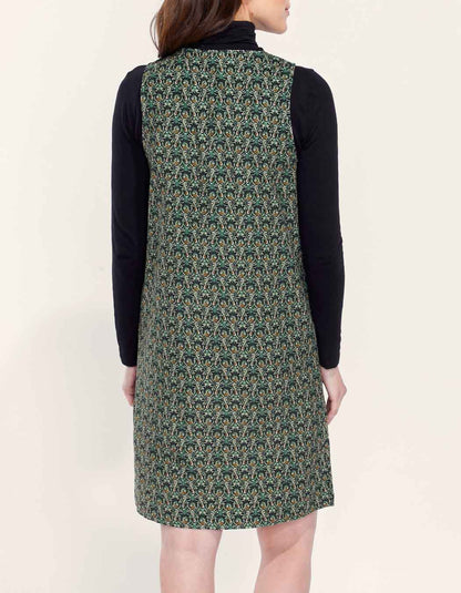 Robe chasuble en velours lisse MASA