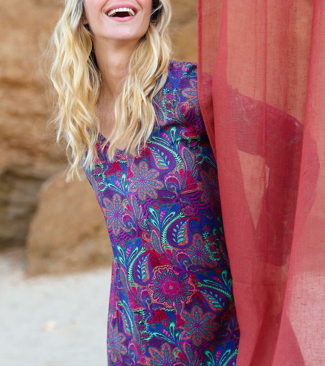 Robe fluide evasée Ecovero
 NOZOMI
