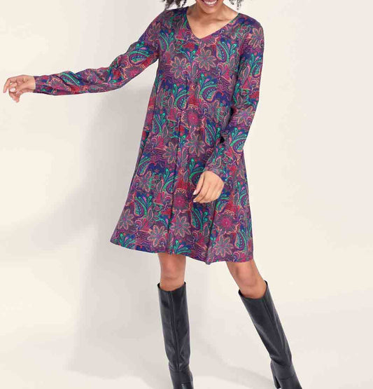 Robe fluide evasée Ecovero
 NOZOMI