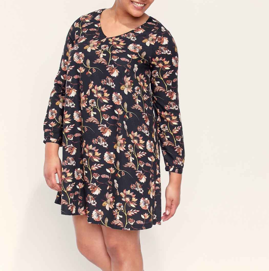 Robe fluide evasée Ecovero
 NOZOMI