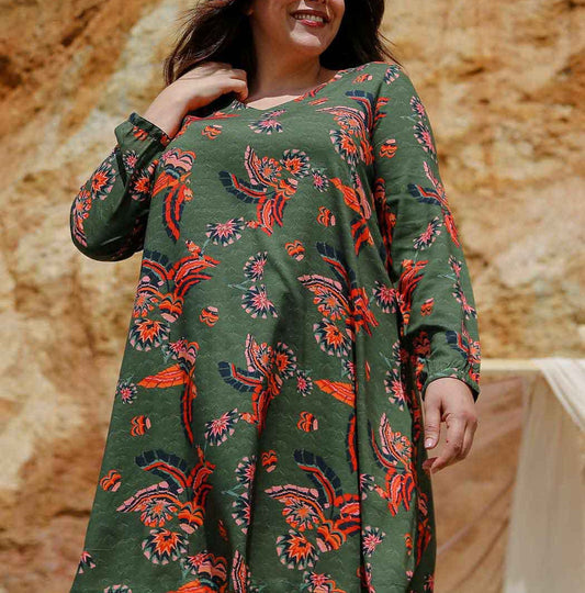 Robe fluide evasée Ecovero
 NOZOMI