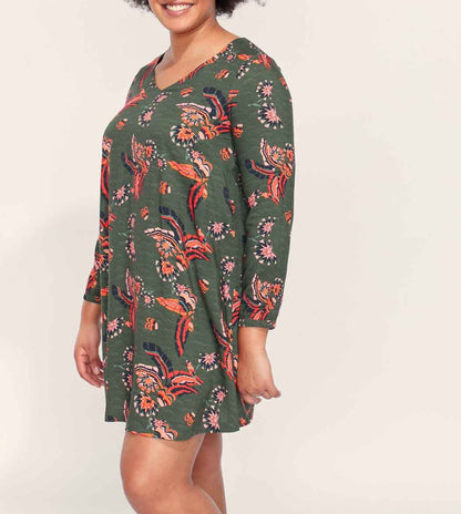 Robe fluide evasée Ecovero
 NOZOMI