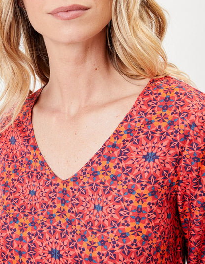 Robe évasée imprimée NOEMIE