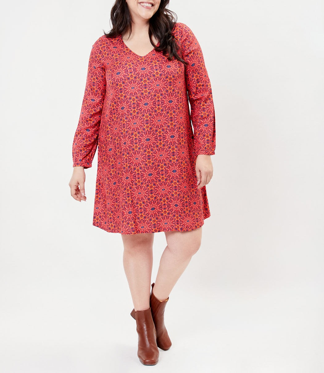 Robe évasée imprimée NOEMIE