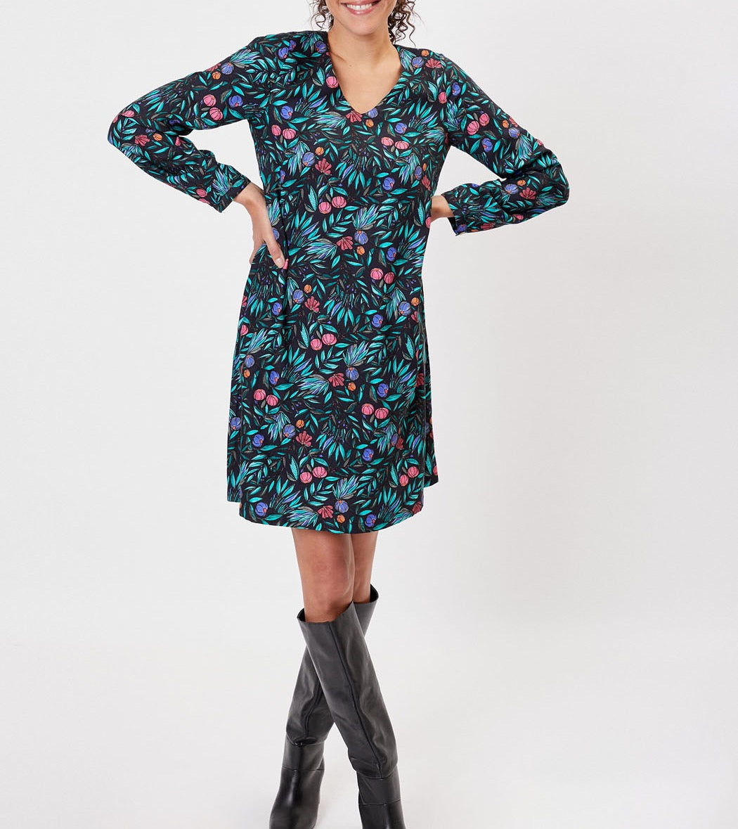 Robe évasée imprimée NOEMIE