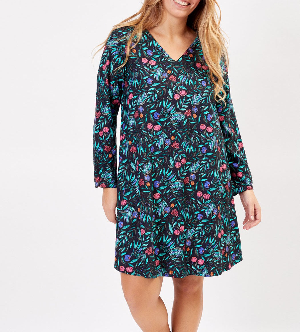 Robe évasée imprimée NOEMIE