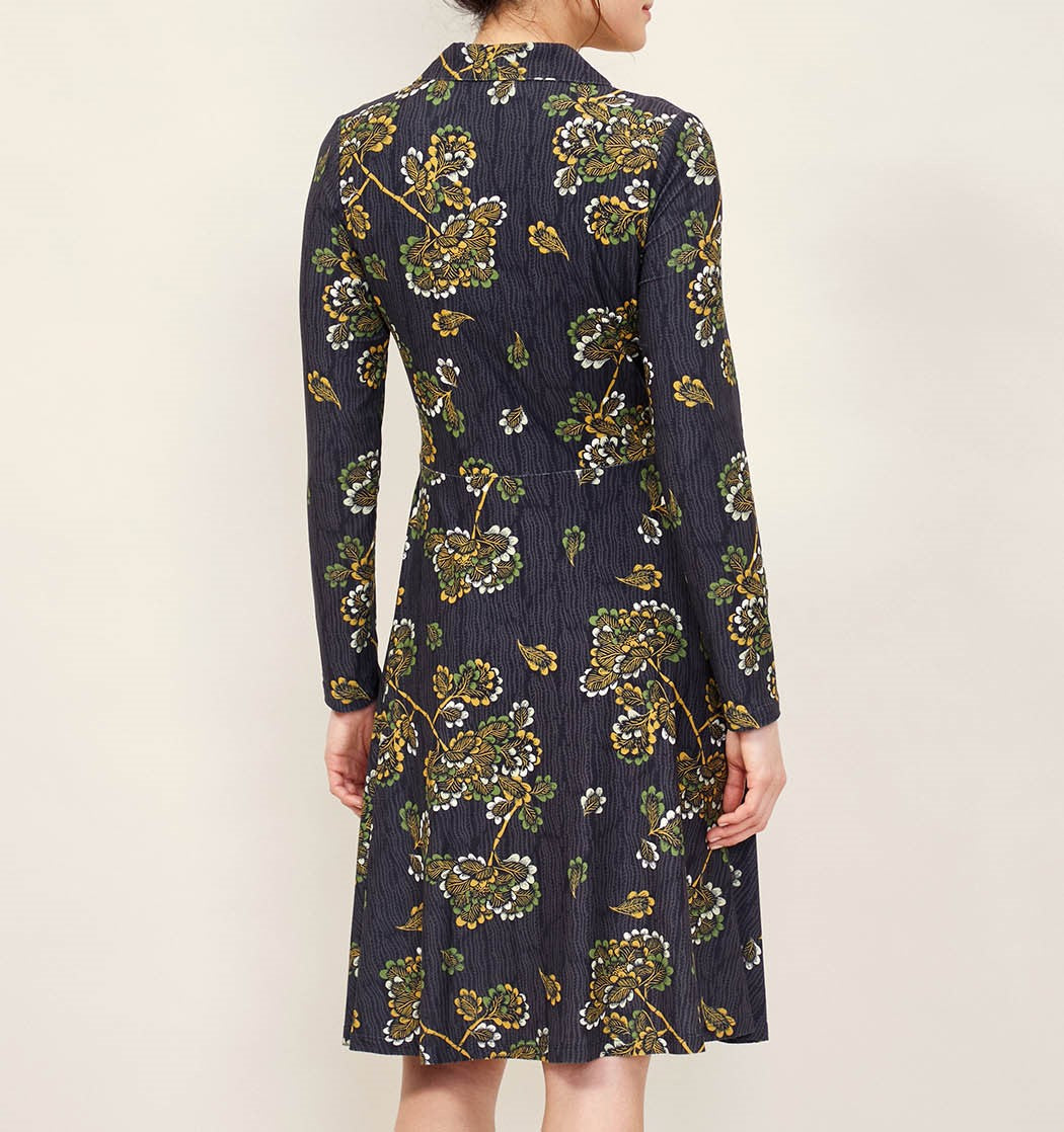 Robe chemise imprimée peau de pèche SANDA