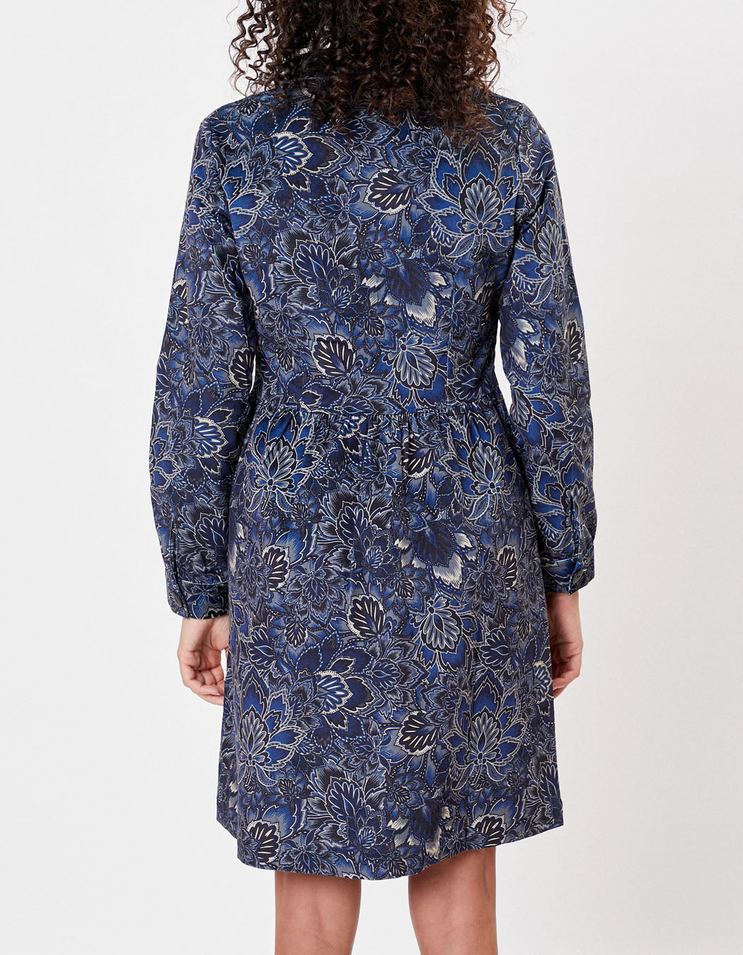 Robe chemisier velours stretch imprimée VERA