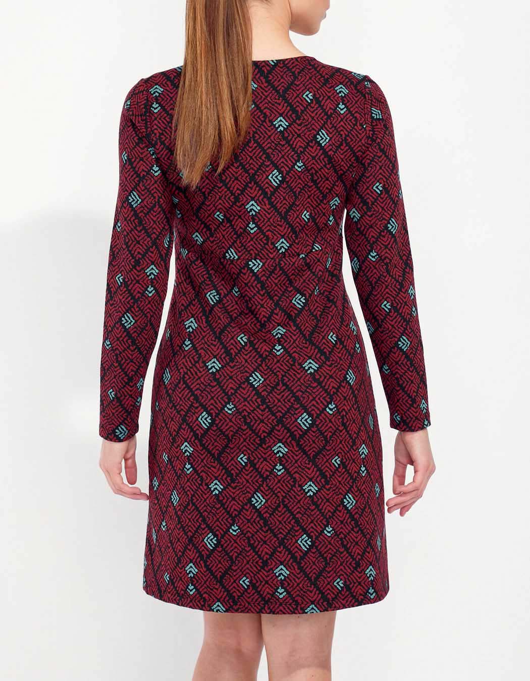 Robe maille droite imprimée WABI