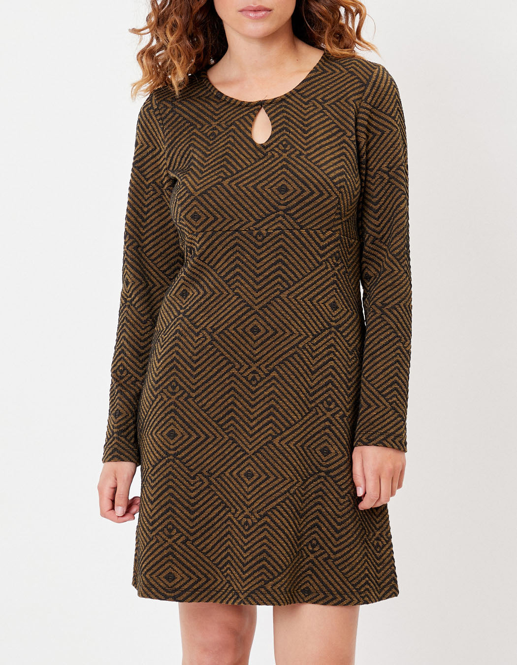 Robe maille ajustée à motifs WILMA