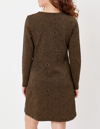 Robe maille ajustée à motifs WILMA