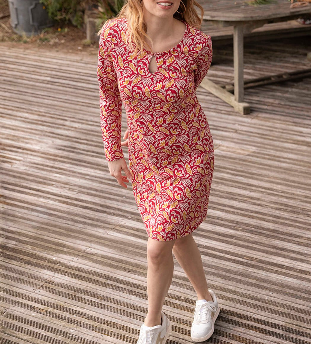 Robe maille ajustée à motifs WILMA