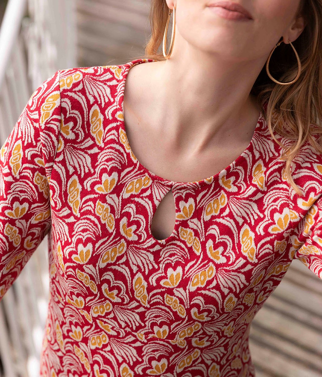 Robe maille ajustée à motifs WILMA