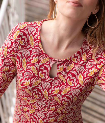 Robe maille ajustée à motifs WILMA