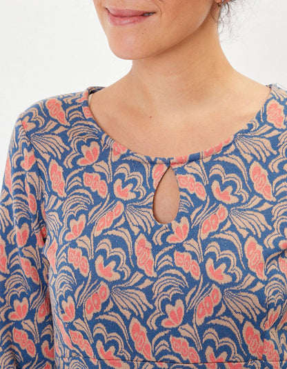 Robe maille ajustée à motifs WILMA
