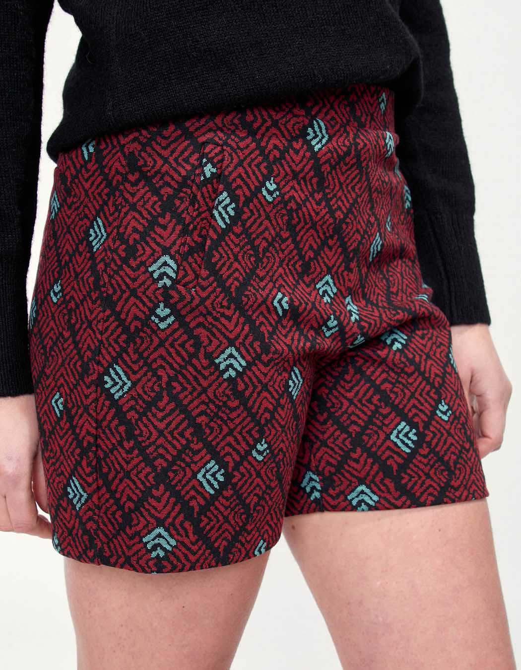 Short maille elastiqué imprimé SHAKTI