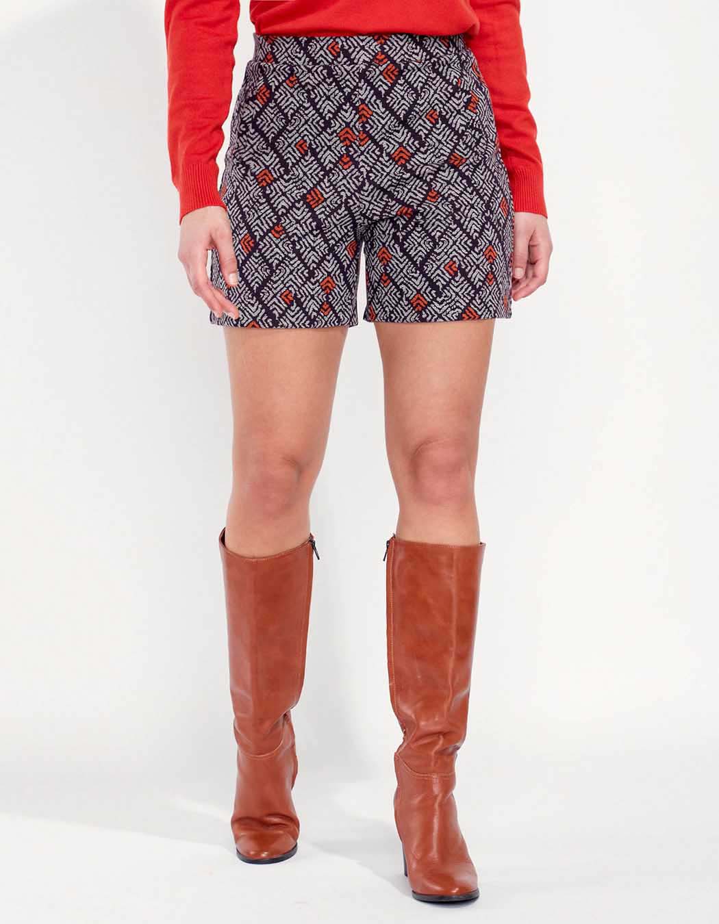 Short maille elastiqué imprimé SHAKTI