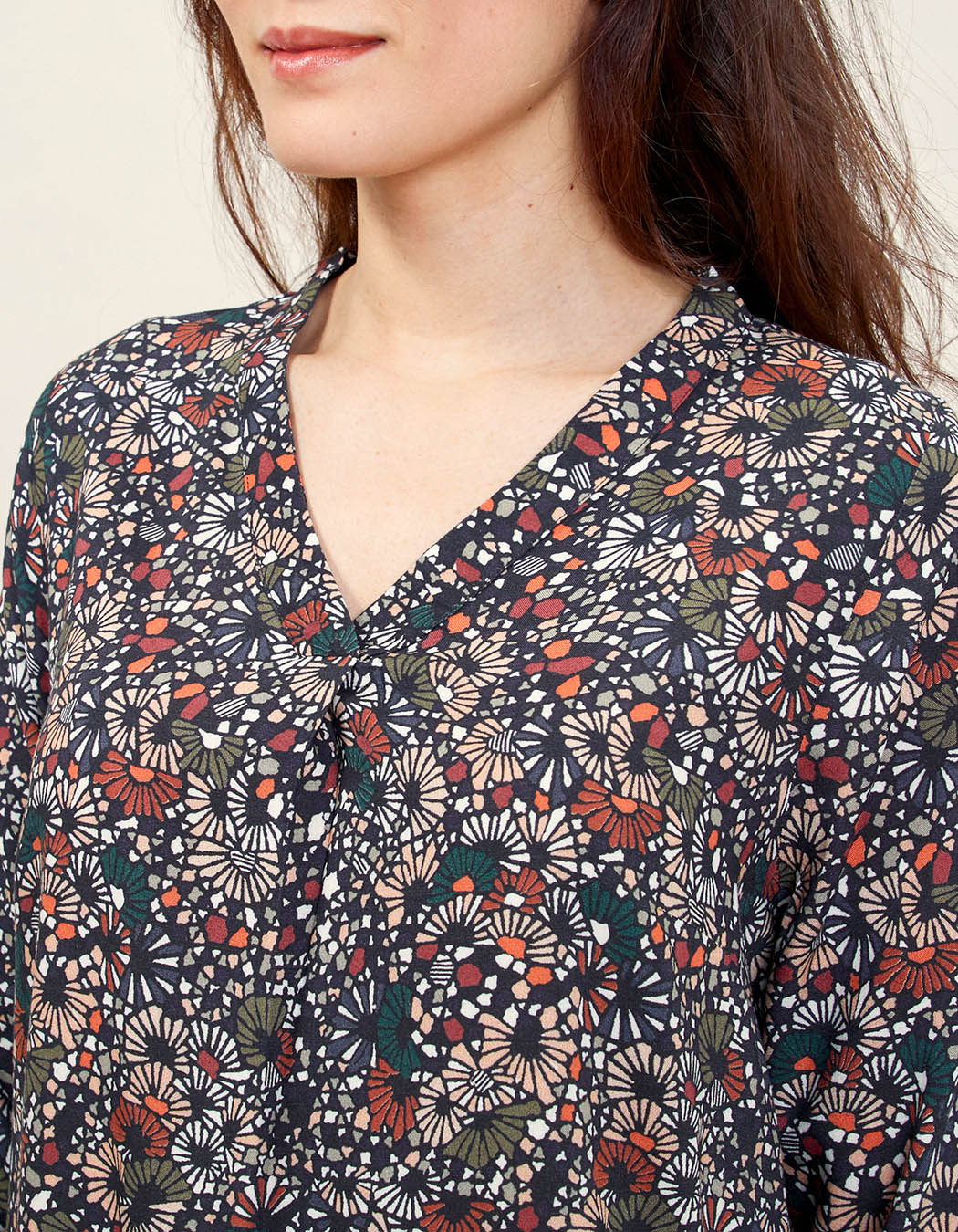 Blouse imprimée ample AWARA