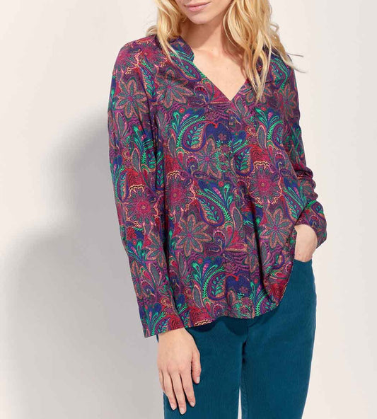 Blouse fluide evasée Ecovero AWARANE